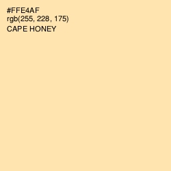 #FFE4AF - Cape Honey Color Image